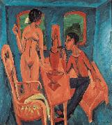 Ernst Ludwig Kirchner Tower Room, Fehmarn oil on canvas